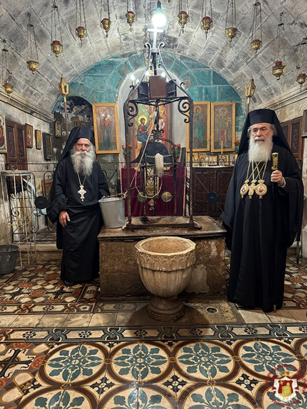 ll Patriarca di Gerusalemme durante la Divina Liturgia della Domenica della Samaritana: